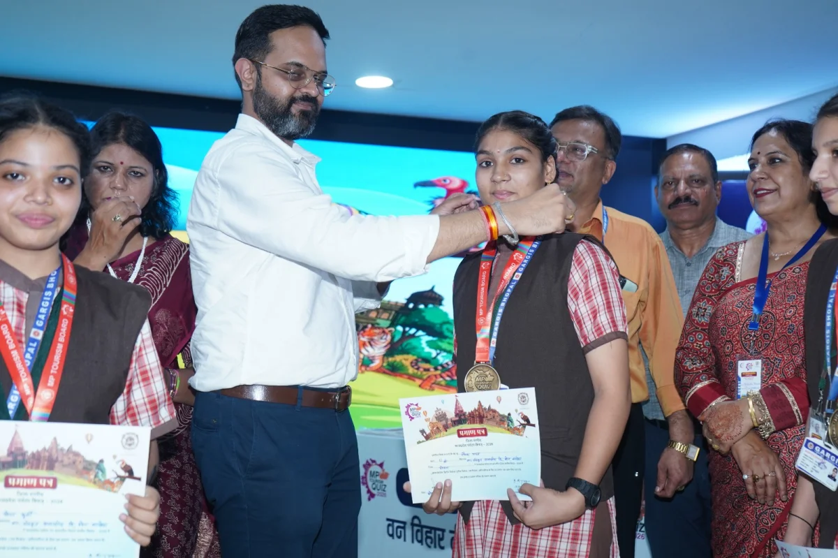 लगातार तीसरी बार MP टूरिज्म क्विज में गार्गी स्कूल ने हासिल किया प्रथम स्थान